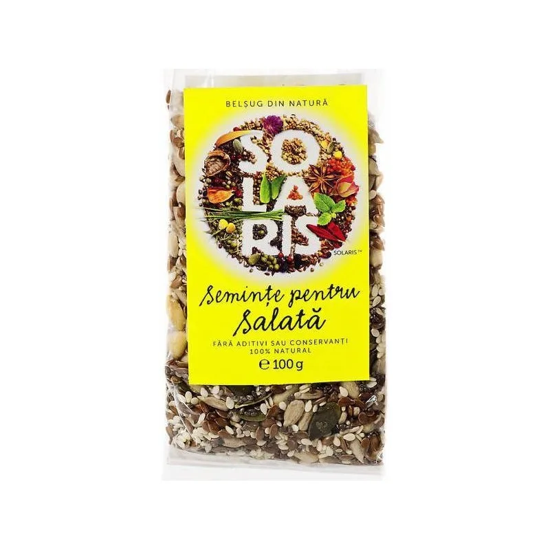 Seminte pentru salata Susan Floarea Soarelui In Chia Pin Dovleac, 100g, Solaris — preț și oferte