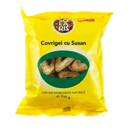 Covrigei din faina integrala cu susan, 100g, Solaris — preț și oferte