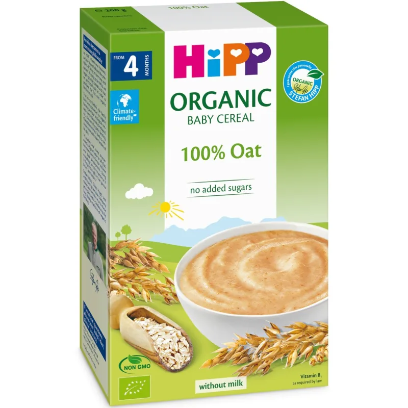 Cereale de ovaz integral +4 luni, 200g, Hipp — preț și oferte
