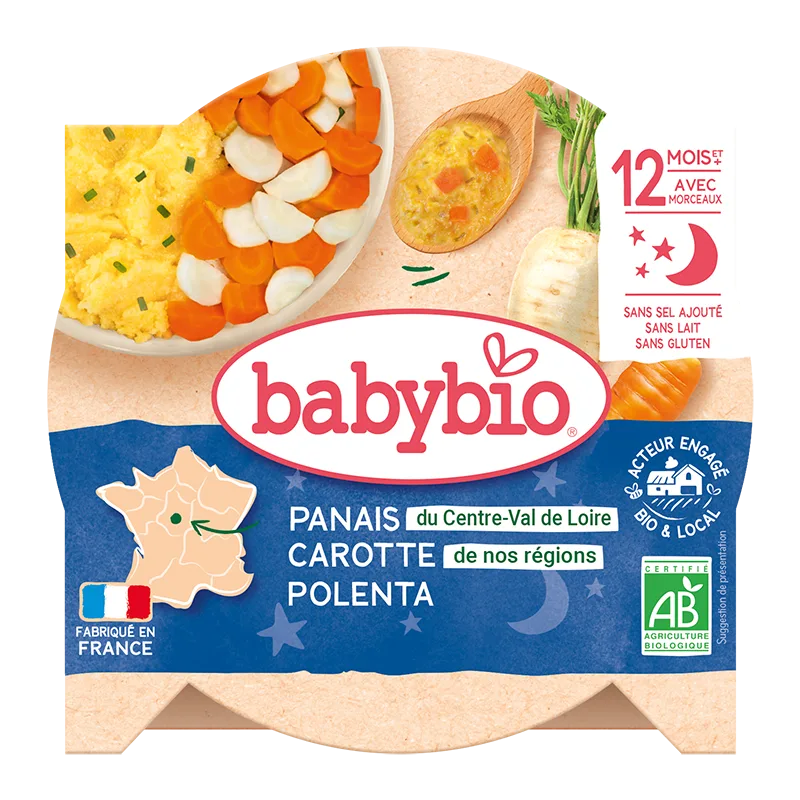 Meniu deliciu cu pastarnac, morcovi si mamaliguta, 230g, BabyBio — preț și oferte