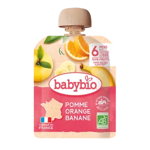 Piure de mere, portocale si banane, 90g, BabyBio