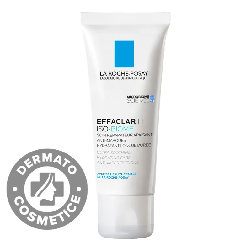 Crema hidratanta pentru pielea grasa si fragilizata Effaclar H Iso-Biome, 40ml, La Roche-Posay — preț și oferte