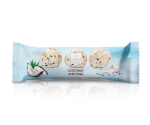Trufe vegane cu cocos si chia 3 bucati, 30g, Nouri