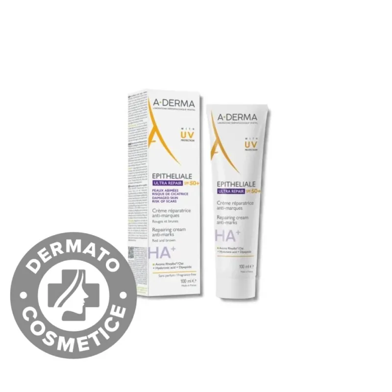Crema reparatoare protectoare anti-semne Epitheliale AH SPF50+, 100ml, A-Derma — preț și oferte