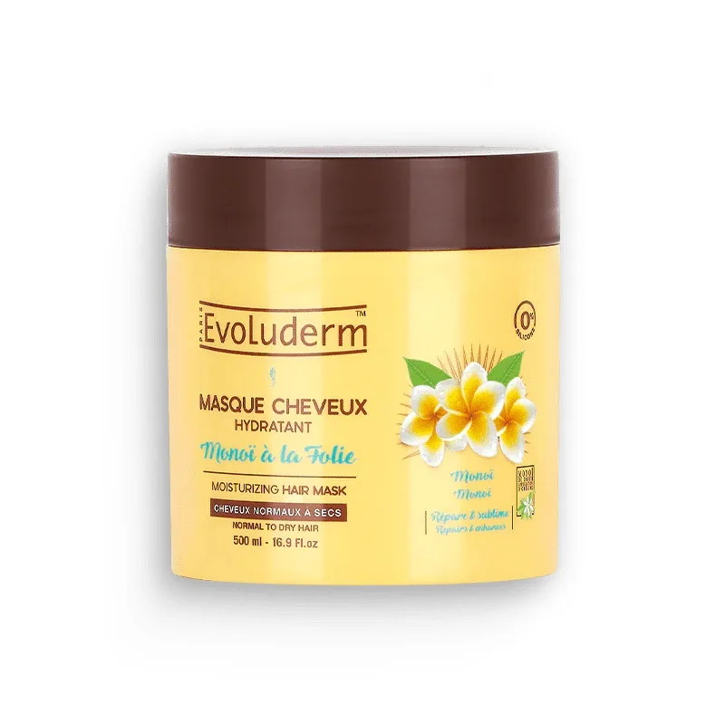 Masca hidratanta pentru par Monoï à la Folie, 500ml, Evoluderm — preț și oferte