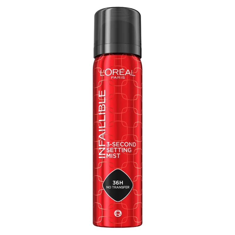Spray de fixare rezistent la transfer Infaillible 3 Second Setting Mist, 75ml, L'Oreal Paris — preț și oferte