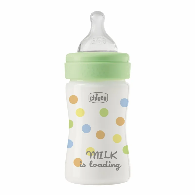 Biberon cu tetina din silicon si flux lent Perfect Easy Unisex 0 luni+, 150ml, Chicco — preț și oferte