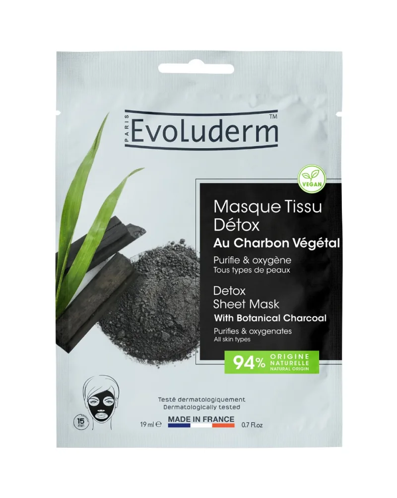 Masca detoxifianta Active Botanical Charcoal, 19ml, Evoluderm — preț și oferte