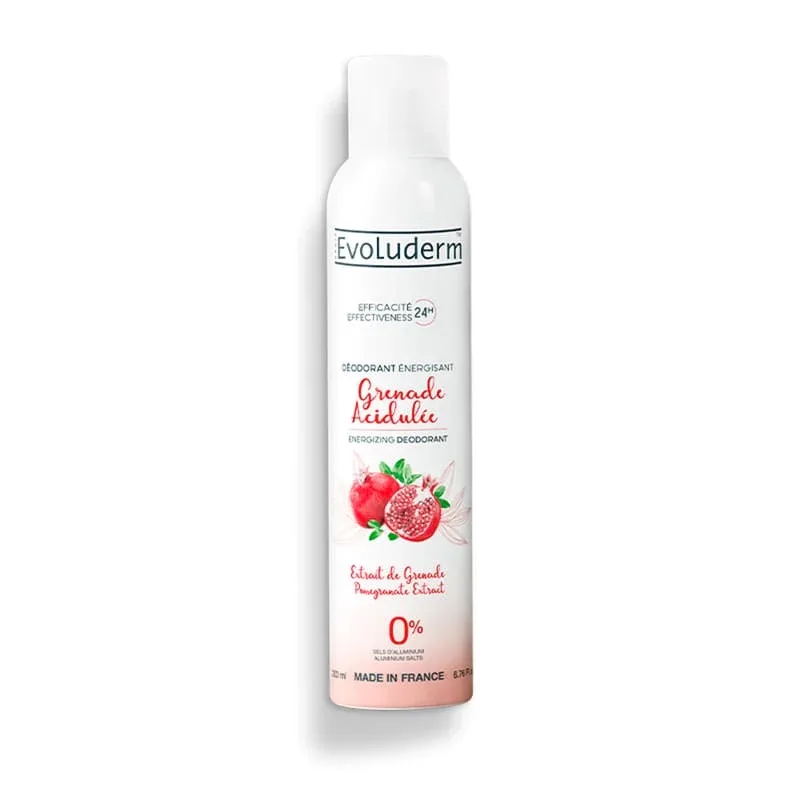 Deodorant 24h Énergisant Grenade Acidulée, 200ml, Evoluderm — preț și oferte