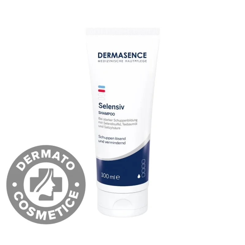 Sampon tratament anti-matreata pentru scalp iritat cu scuame Selensiv, 100ml, Dermasence — preț și oferte