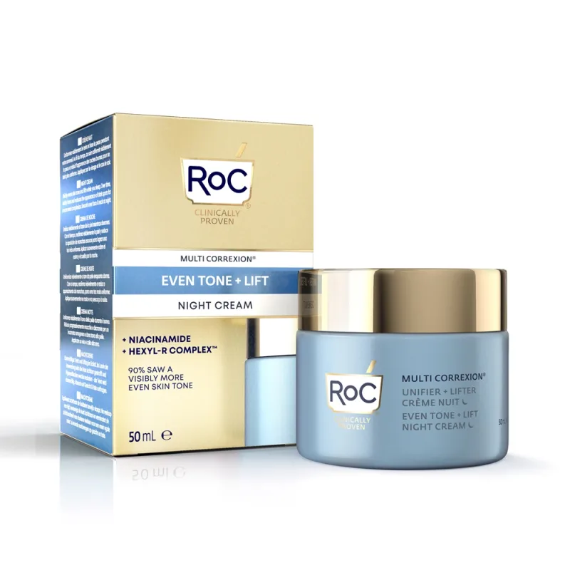 Crema de noapte Multi Correxion Even Tone + Lift, 50ml, RoC — preț și oferte