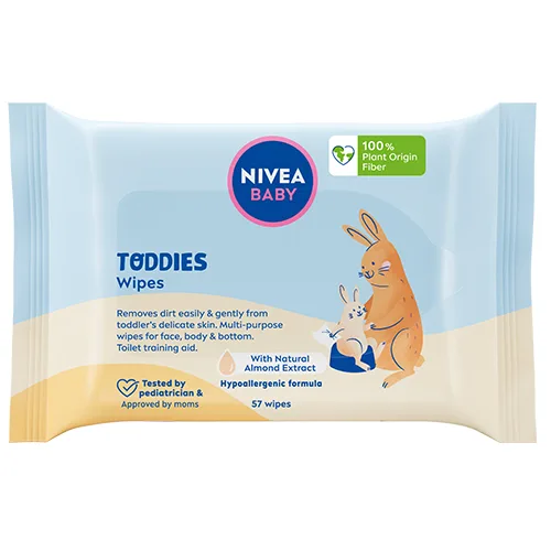 Servetele umede pentru copii Baby Toddies, 57 bucati, Nivea — preț și oferte