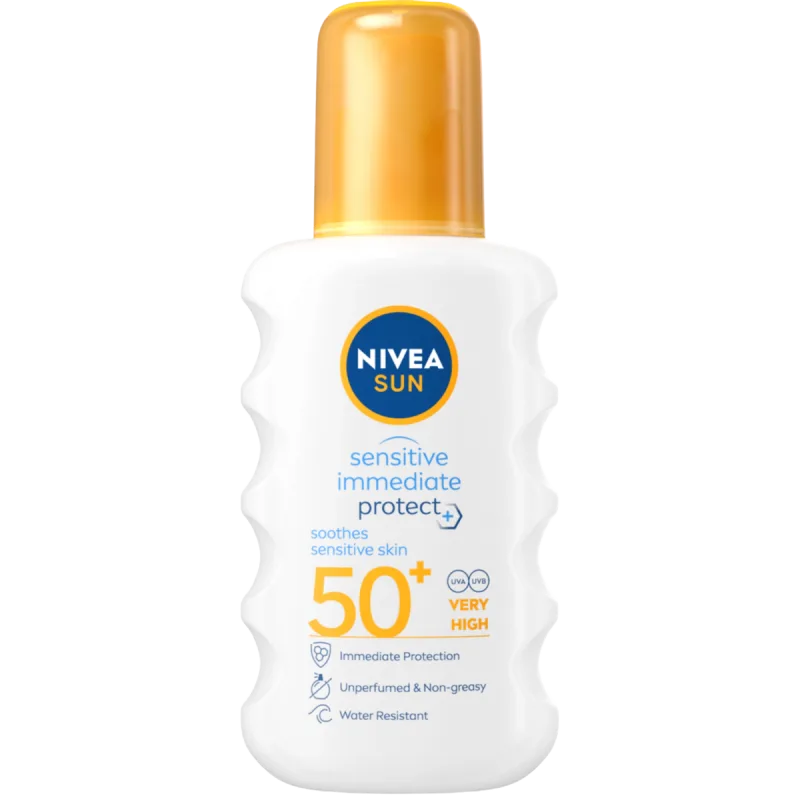 Spray pentru protectie solara SPF50+ Sun Sensitive, 200ml, Nivea — preț și oferte