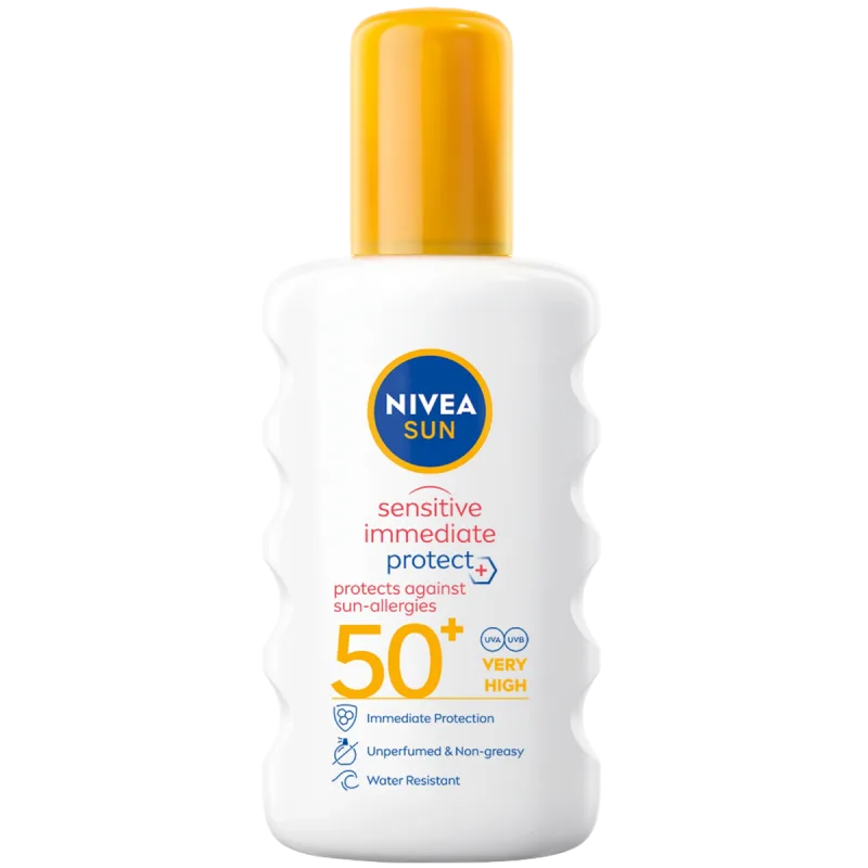 Spray pentru protectie solara impotriva alergiilor SPF50+, 200ml, Nivea — preț și oferte