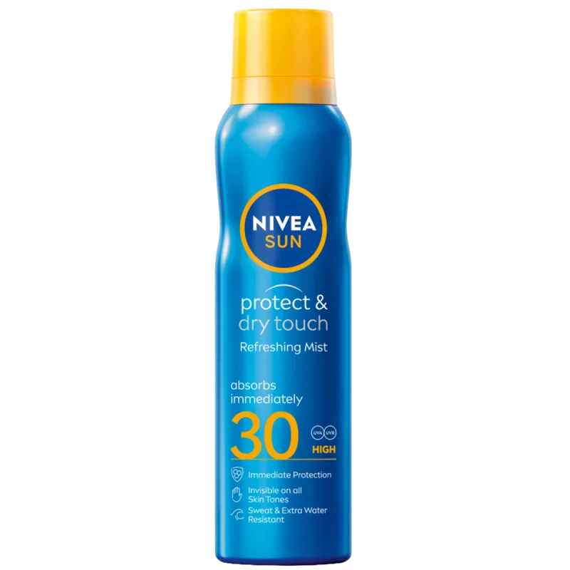 Spray cu protectie solara SPF30 Dry Touch Sport, 200ml, Nivea — preț și oferte