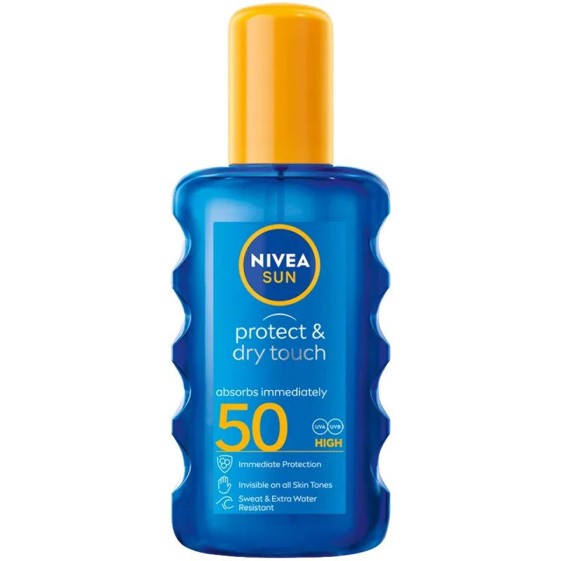 Spray pentru protectie solara SPF50 Dry Touch Invisible, 200ml, Nivea — preț și oferte