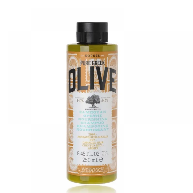Sampon hidratant Nourishing Pure Greek Olive, 250ml, Korres — preț și oferte
