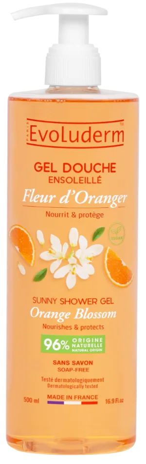 Gel de dus Sunny Fleur D'Oranger, 500ml, Evoluderm