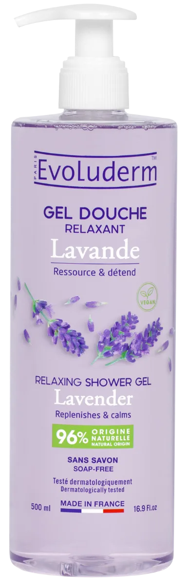 Gel de dus relaxant Lavande, 500ml, Evoluderm — preț și oferte