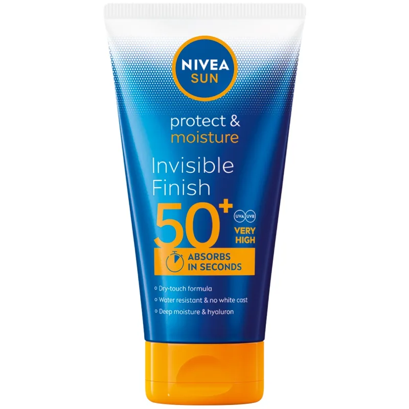 Lotiune hidratanta cu protectie solara SPF50+ Invisible Finish, 150ml, Nivea — preț și oferte