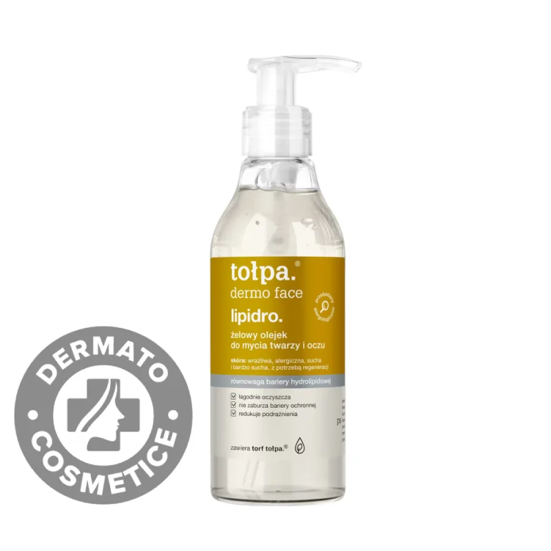 Ulei-gel pentru curatarea fetei Dermo Face Lipidro, 195ml, Tołpa — preț și oferte