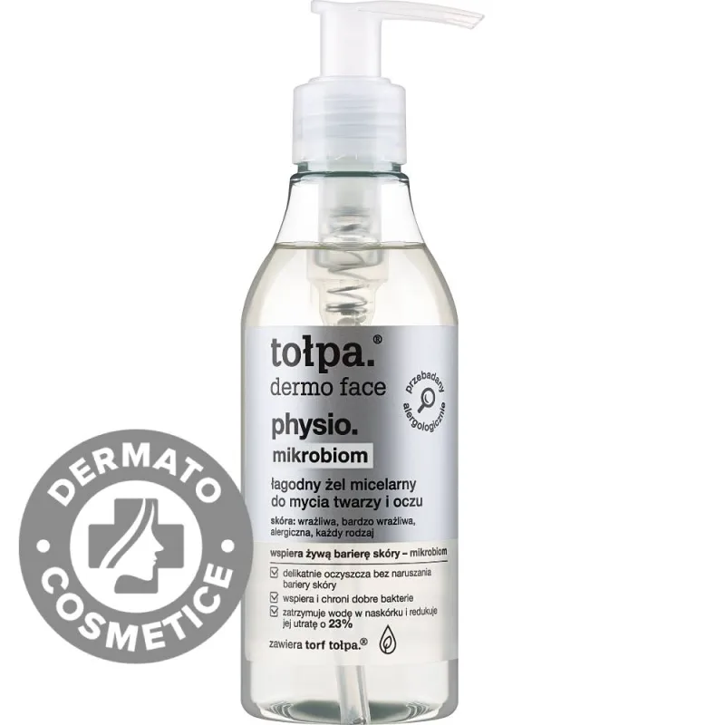 Gel de curatare pentru piele sensibila si alergica Dermo Face Physio Mikrobiom, 195ml, Tolpa — preț și oferte