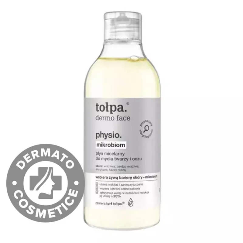 Apa micelara delicata pentru fata si ochi Dermo Face Physio, 400ml, Tolpa — preț și oferte