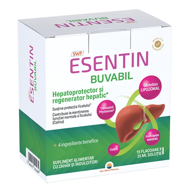 Esentin Buvabil, Sun Wave Pharma | 15 flacoane x 25 ml — preț și oferte