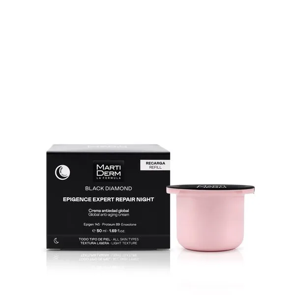 Crema antiaging Epigence Expert Repair de noapte Black Diamond Refill, Martiderm | 50ml — preț și oferte