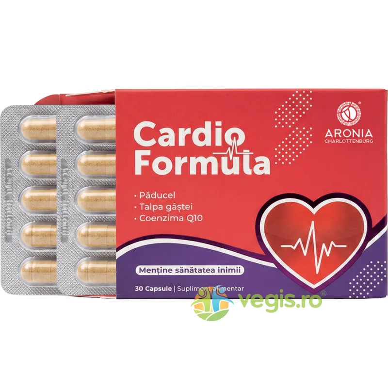 Cardio Formula cu Paducel, Talpa-Gastei si Coenzima Q10 30cps Aronia Charlottenburg — preț și oferte