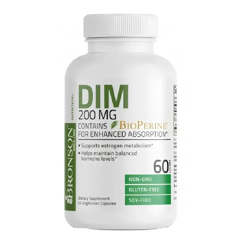 DIM cu Bioperina, 60 capsule, Bronson Laboratories — preț și oferte