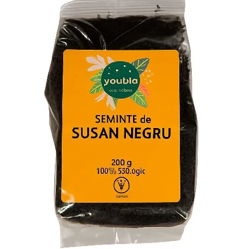 Susan negru, organic, 200gr, youbio — preț și oferte