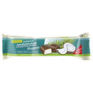 Baton de cocos in glazura in lapte ECO, 50g, Rapunzel