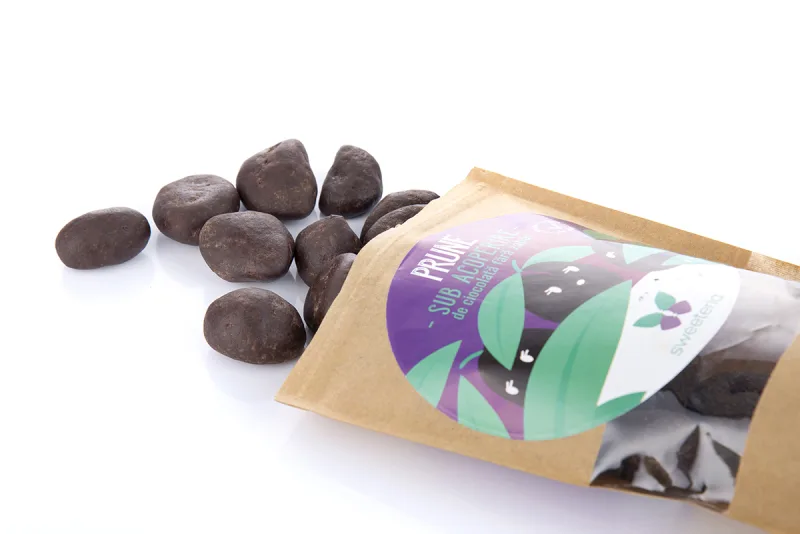Prune in ciocolata fara zahar, 250g, Sweeteria — preț și oferte