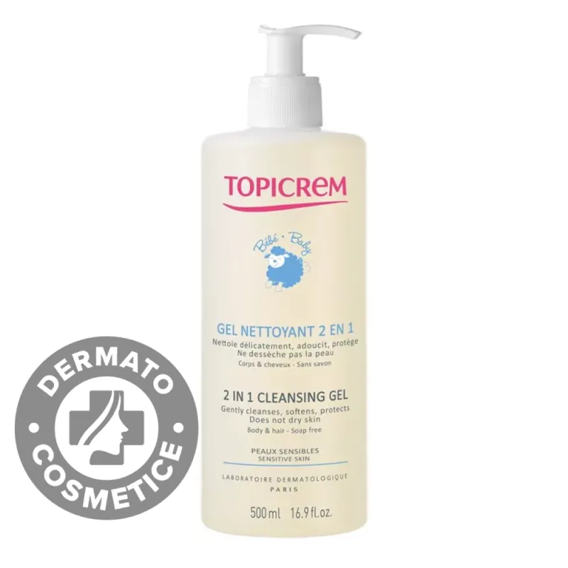 Gel de curatare 2 in 1 Baby Gel, 500ml, Topicrem — preț și oferte