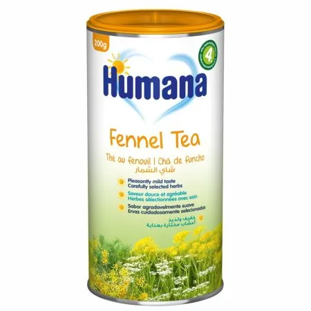 Ceai de fenicul de la 4 luni, 200g, Humana — preț și oferte