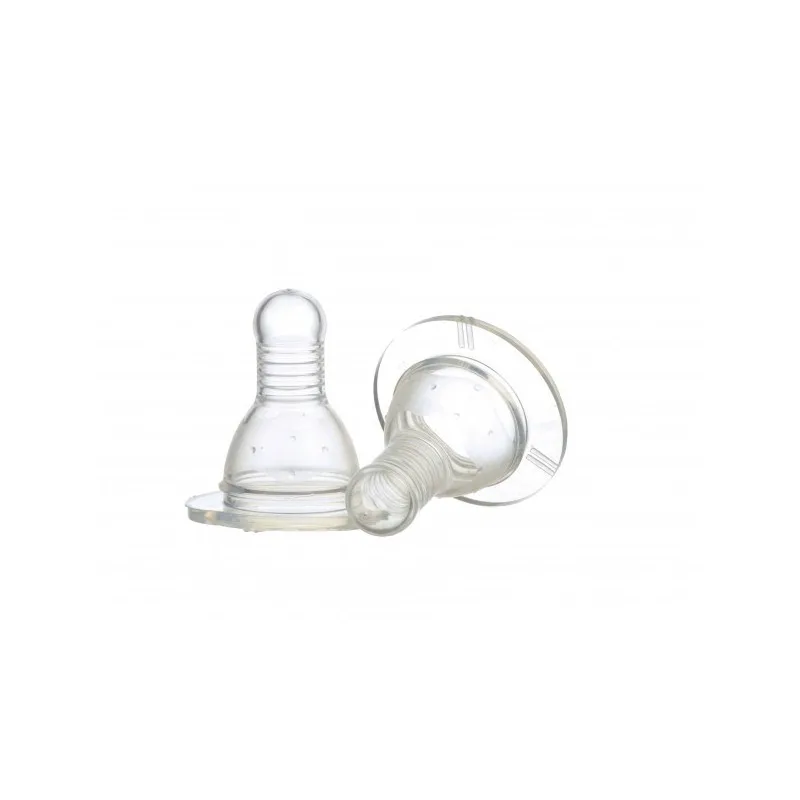Tetine din silicon in cruce blister 6 luni+ Baby, 2 bucati, Minut — preț și oferte