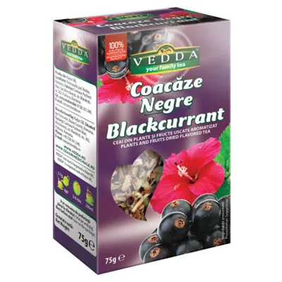 Ceai de coacaze negre, 75g, Vedda — preț și oferte