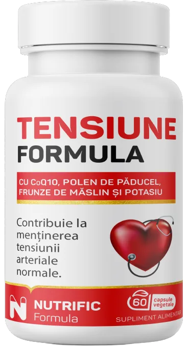 Tensiune Formula cu coenzima Q10, 60 capsule, Nutrific — preț și oferte