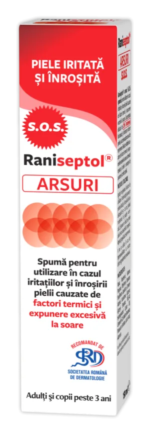 Raniseptol arsuri spuma S.O.S., 150ml, Zdrovit