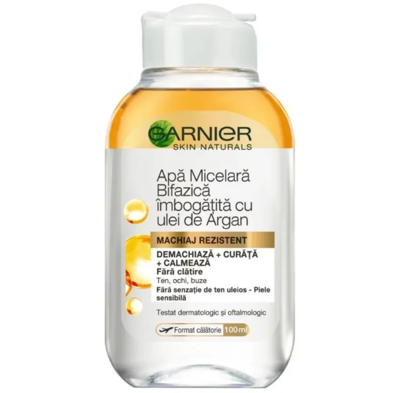 Apa micelara bifazica cu ulei de argan Skin Naturals, 100ml, Garnier — preț și oferte