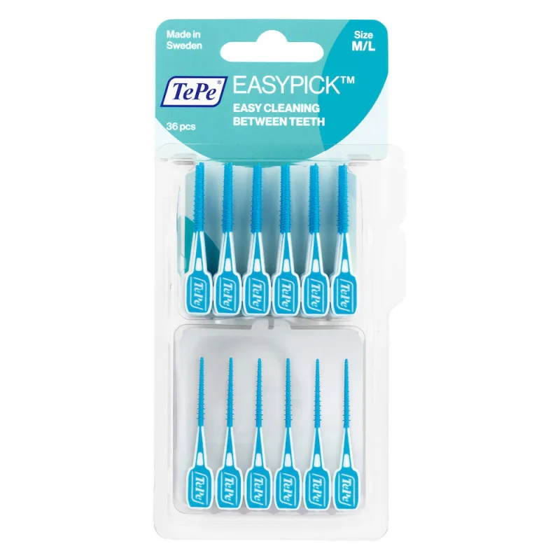 Scobitori interdentare Easy Pick Blister M/L, 36 bucati, TePe — preț și oferte