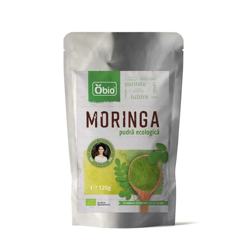 Moringa pulbere bio, 125g, Obio — preț și oferte