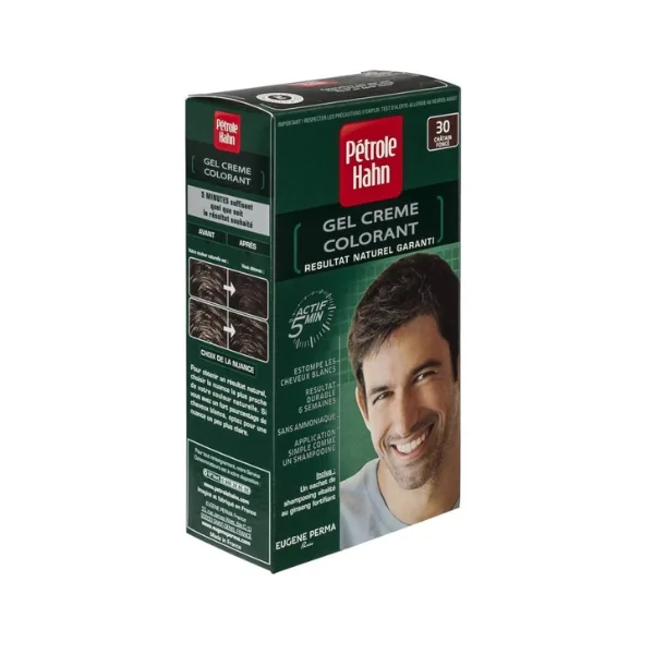 Vopsea de par pentru barbati Nr.30 Dark Brown, 35ml, Petrole Hahn — preț și oferte