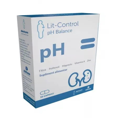 Lit-Control PH Balance, 30 capsule vegetale, Althea Life Science — preț și oferte