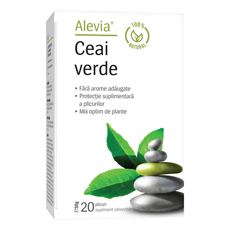 Ceai verde, 20 plicuri, Alevia — preț și oferte