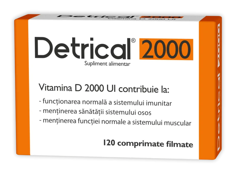Detrical Vitamina D 2000 UI, 120 comprimate, Zdrovit — preț și oferte