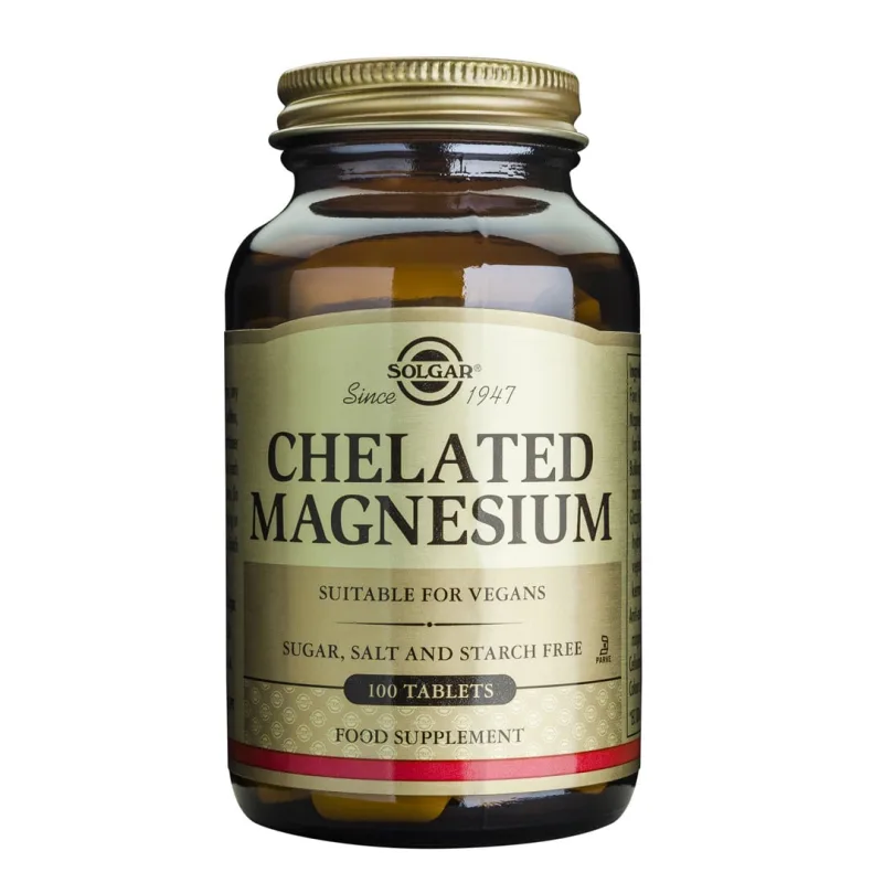 Magneziu Chelat 100mg, 100 tablete, Solgar — preț și oferte