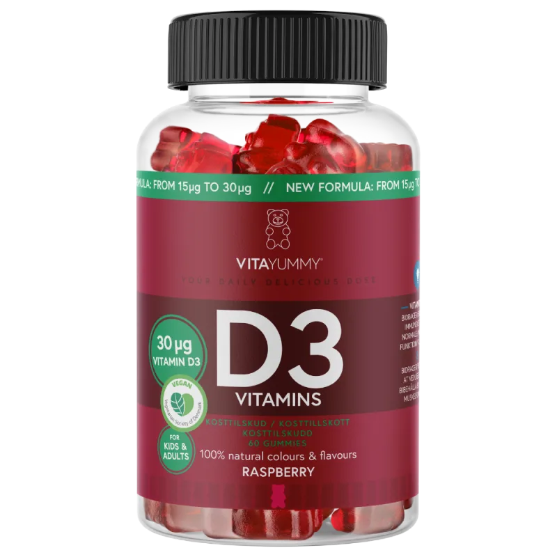 Vitamina D3 ursuleti gumati vegani, 60 jeleuri, Vitayummy — preț și oferte