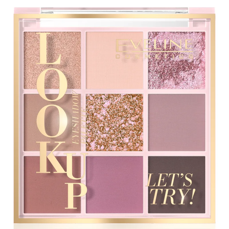 Paleta de farduri cu 9 culori Look Up Lets Try, 10.8g, Eveline Cosmetics — preț și oferte